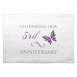 3rd Wedding Aniversary (Butterfly) Placemats