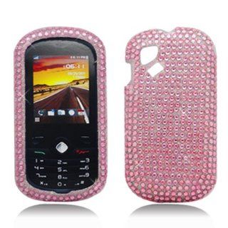Full Diamond Bling Hard Shell Case for Alcatel OT 606A / T Mobile Sparq [T Mobile] (Baby Pink) Cell Phones & Accessories