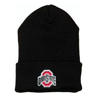 Ohio State Buckeyes Black Winter Hat  Sports Fan Beanies  Sports & Outdoors
