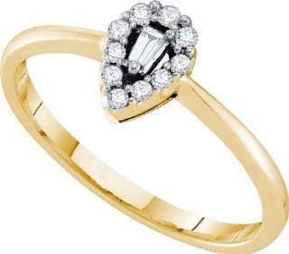 14KT Yellow Gold 0.14 CTW Ladies Diamond Fashion Ring Vishal Jewelry Jewelry