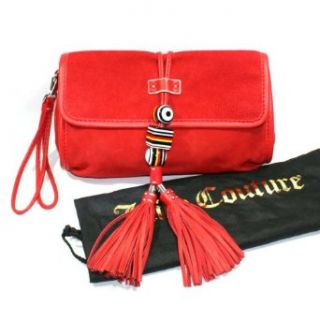 Juicy Couture Ava Swing It Suede Clutch/ Large Wristlet (Red) #Juicy Couture Ava Swing It Suede Clutch/ Large Wristlet Clothing