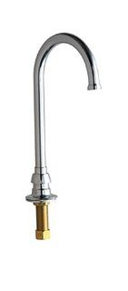 Chicago Faucets 626 CP Deck Mount Single Water Inlet Fitting, Chrome   Touch On Kitchen Sink Faucets  