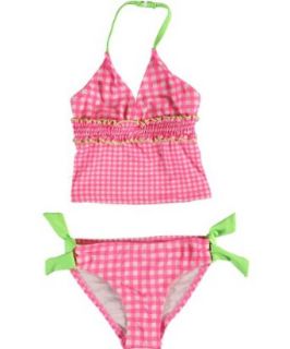 Jantzen 270268 Gingham Tankini pink/white/lime 2T Fashion Bikini Sets Clothing