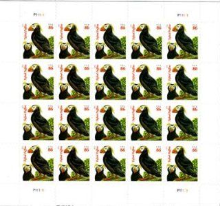 Tufted Puffin sheet of 20 x 86 cent U.S. Postage Stamps 