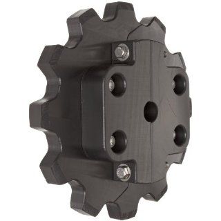 Martin Engineered Sprocket, UHMW, Split Plate, Reboreable, Type C Hub, Single Strand, 78 Chain Size, 2.609" Pitch, 12 Teeth, 1" Bore Dia., 10.956" OD, 0.875" Width Roller Chain Sprockets