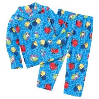 Toddler Boys Chuggington Blue Flannel Pajama Set, Size 4T Clothing