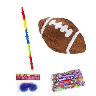 Football Pinata Kit Includes   Pinata, 2lb Filler, Buster Stick and Blindfold Toys & Games