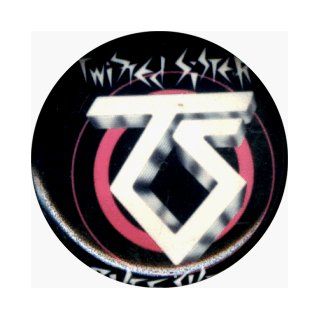 Twisted Sister   Ruff Cuts (Logo)   1 1/4" Button   AUTHENTIC EARLY 1990s   DISCONTINUED Novelty Buttons And Pins Clothing