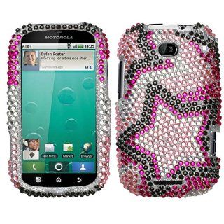 MyBat Diamante Protector Cover for Motorola MB520 (Bravo)   Retail Packaging   Twin Stars Cell Phones & Accessories