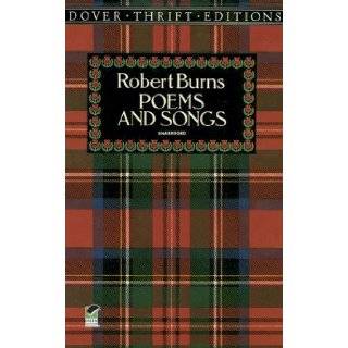 Poems and Songs (Dover Thrift Editions) Unabridged Edition by Robert Burns [1991] Books
