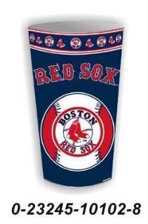 Boston Red Sox Metal Trash Can  Sports Fan Office Waste Bins  Sports & Outdoors