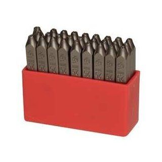 Industrial Grade 3W638 Hand Stamp Set, 3/16 In, Letters Hand Tool Punches