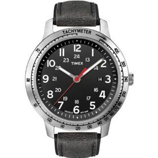 Timex T2N639 Mens WEEKENDER Tachymeter All Black Watch at  Men's Watch store.