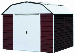 Arrow RH1014 Red Barn 10 Feet by 14 Feet Steel Storage Shed  Patio, Lawn & Garden
