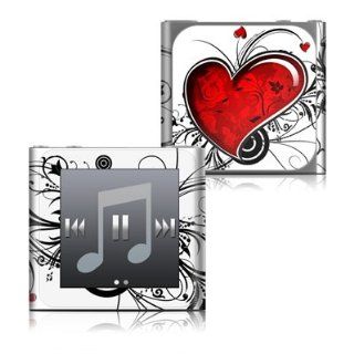 My Heart Design Protective Decal Skin Sticker for the Apple iPod Nano 6G (6th Generation)   Players & Accessories