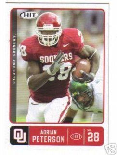2007 Sage HIT 28 Adrian Peterson   Minnesota Vikings RC ( Oklahoma RB ) NFL Rookie Trading Card Sports Collectibles