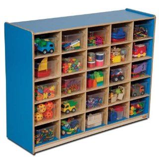 Kid's Play 25 Tray Storage Unit w Clear Trays (Blueberry)   Childrens Storage Furniture