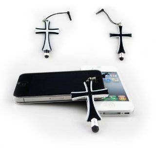 JennyShop Stylus Pen   Metallic Cross Earphone Plug Attachment Hanging Cell Phones & Accessories