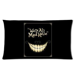 Attractive We're All Mad Here Pillow Cases   One Side Rectangle Pillowcase Pillow Cover Size 20x36 inch.   Were All Mad Here Pillow