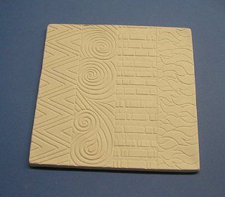 9 Inch Square Hot Pattern Textured Tile Mold for Glass Slumping  Decorative Tiles  