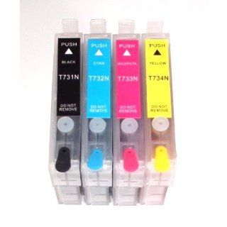 T127120 BCS T127 127 refillable ink cartridges for Epson workforce 635 645 840 845 60 AIO all in one printers 