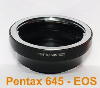 Pentax 645 Lens To Canon EOS EF body Adapter 7D 550D 500D 1000D 450D, 400D, 350D, 300D, 50D, 40D, 30D, 20D, 10D and 5D Mark 5D mark II IDs etc  Camera Lens Adapters  Camera & Photo