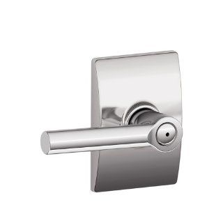 Schlage F40 BRW 625 CEN Century Collection Broadway Bed and Bath Lever, Bright Chrome   Doorknobs  