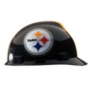 NFL Pittsburgh Steelers MSA Hard Hat, V Gard Cap, 4 Point 1 Touch Suspension   Hardhats  