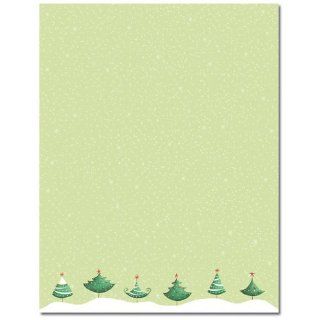 Six Christmas Trees Holiday Laser & Inkjet Computer Printer Paper 