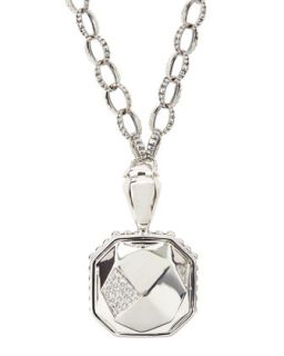 Pav� Diamond Octagon Pendant Necklace