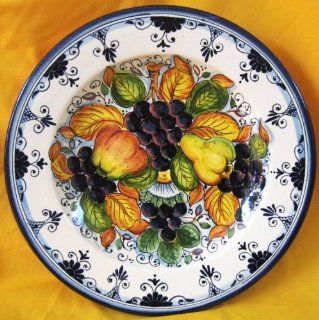 Florence Fruit 16" Decorative and Serving Platter   Italian Ceramics pottery majolica   Today YOU SAVE $10   YOUR Discounted Price is $108.00 (retail price $226.00)    