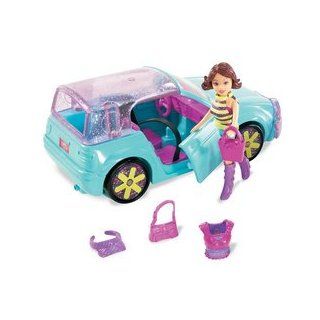 Polly Pocket Quik Clik Cool Cruisers   Lila and Blue Roadster Toys & Games