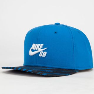 Zebra Mens Snapback Hat Blue One Size For Men 232244200
