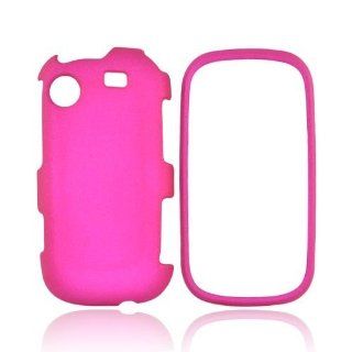 Hot Pink Samsung Messager Rubberized Matte Hard Plastic Case Cover [Anti Slip]; Perfect Fit as Best Coolest Design Cases for Messager /Samsung Compatible with Verizon, AT&T, Sprint,T Mobile and Unlocked Phones Cell Phones & Accessories