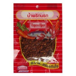 Thai derm Brand Na rok Mang da Chili Flakes 22 G. , Thailand Spicy Foods 