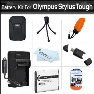 Accessories Bundle Kit For Olympus Stylus Tough 8010 6020 TG 610 TG 810 TG 820 iHS, TG 830 iHS, TG 630 iHS Digital Camera Extended (1000maH) Replacement LI 50B Battery + Ac/ Dc Travel Charger + STRAP FLOAT + Case + Screen Protectors + USB Reader + More  C