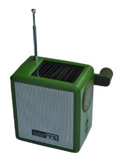 Solarrific R1007 Solar/Handcrank AM/FM Radio Cube Electronics