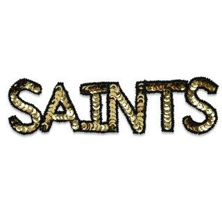 New Orleans Saints Sequin Applique Gold/Black