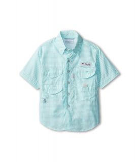 Columbia Kids Super Bonehead S/S Shirt Boys Short Sleeve Button Up (Blue)