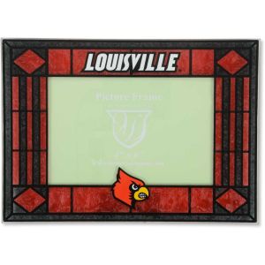 Louisville Cardinals Art Glass Picture Frame
