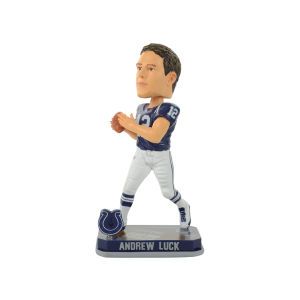 Indianapolis Colts Andrew Luck Forever Collectibles Springy Logo Bobble