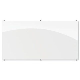 Visionary Magnetic Frameless Glass Board Size 48" H x 96" W x 0.13" D  Dry Erase Boards 