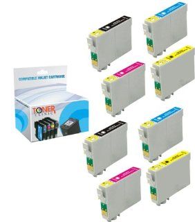 Toner Clinic TC T126 8PK 2 Black 2 Cyan 2 Magenta 2 Yellow Remanufactured Inkjet Cartridge for Epson T126 126 #126 T1261 T1262 T1263 T1264 Compatible With Epson Stylus NX330 NX430 WF 7010 WF 7510 WF 7520 WorkForce 435 520 545 60 630 633 635 645 840 845 T12