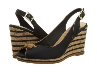 Sperry Top Sider Mabel Womens Wedge Shoes (Black)
