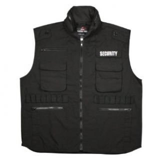 Black Security Law Enforcement Ranger Vest Military Coats And Jackets Clothing