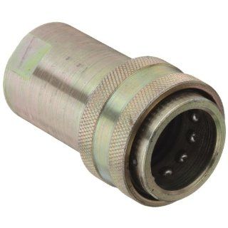 Dixon 18 660 Steel Agricultural Hydraulic Quick Connect Coupler with Shut off Valve, 3/4" Coupling x 3/4" 14 NPTF Female Quick Connect Hose Fittings