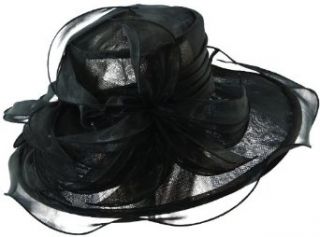 Summer Scala Dressy Organza Big Brim Hat