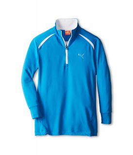 PUMA Golf Kids Half Zip L/S Tech Top Boys Sweatshirt (Blue)