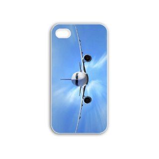 Make Iphone 4/4S Aircraft Series airplane aircraft Black Case of Cute Cellphone Skin For Women Cell Phones & Accessories