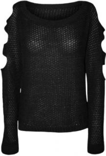 PaperMoon Women's Long Sleeve Cut Out Knit Jumper